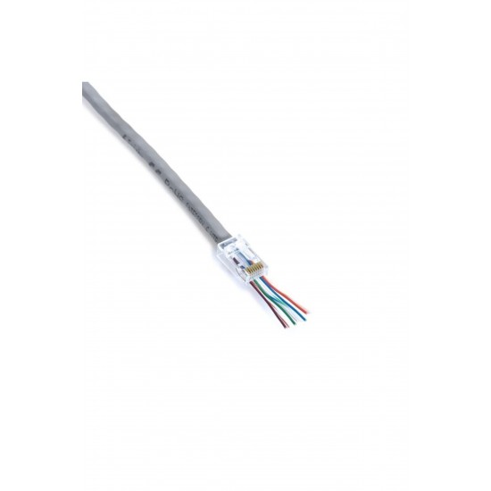 FRISBY FNW-RJ4528N RJ-45 Cat 6 Yeni Nesil Delikli Konnektör 100lü Kutulu