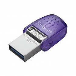 Kingston DTDUO3CG3-128GB DataTraveler microDuo 3C 200MB-s dual USB-A + USB-C Flash Bellek