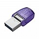 Kingston DTDUO3CG3-256GB DataTraveler microDuo 3C 200MB-s dual USB-A + USB-C Flash Bellek