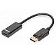 Digutus AK-340400-001-S DisplayPort (DP)  HDMI DP Erkek - HDMI Tip A Dişi, 0.15 metre, siyah