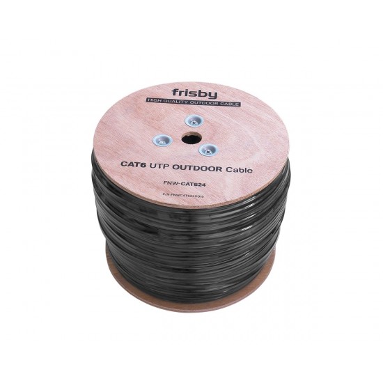 Frisby FNW-CAT624 CAT 6 UTP Outdoor Kablo (305mt) Dış Mekan Kalınlık: 0.58 mm-23 AWG