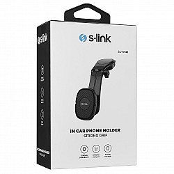 S-link SL-AT42 Universal Ayarlanabilir Siyah Torpido Üstü Jel Pad Mıknatıslı telefon tutucu