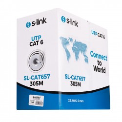 S-link SL-CAT657 305mt 23AWG Utp CAT6 Kablo