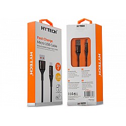 Hytech HY-X250 3A Micro Usb 1,2m Silver Data+Sarj Kablosu