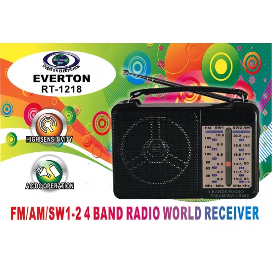 Everton RT-1218 USB-SW1-SW2-FM-AM Nostaljik Radyo Şarjlı Everton RT-1218 USB-SW1-SW2-FM-AM Nostaljik Radyo Şarjlı