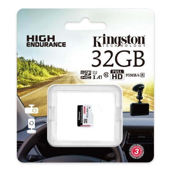 Kingston SDCE-32GB 32GB microSDHC Endurance 95R-30W C10 A1 UHS-I Card Only Hafıza Kartı