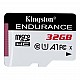 Kingston SDCE-32GB 32GB microSDHC Endurance 95R-30W C10 A1 UHS-I Card Only Hafıza Kartı