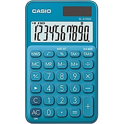 Casio SL-310UC-BU Cep Tipi 10 Hane Mavi Hesap Makinesi