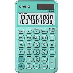 Casio SL-310UC-GN Cep Tipi 10 Hane Yeşil Hesap Makinesi