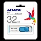 Adata C008-32GB 32GB USB2.0 Classic (White + Blue) Flash Bellek