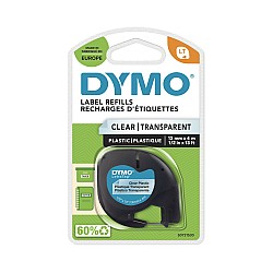 DYMO S0721530 LetraTag Plastik ŞeffaF Şerit ( 12 mm X 4 mt ) 12267