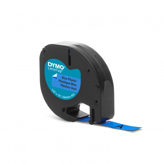 DYMO S0721650 LetraTag Plastik Şerit ( 12 mm X 4 mt ) , Mavi (59426) 91205