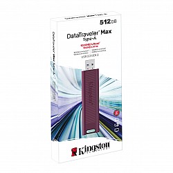 Kingston DTMAXA-512GB 512GB DataTraveler Max Type-A 1000R-900W USB 3.2 Gen 2 Flash Bellek