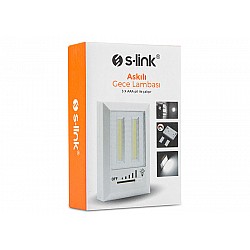 S-link SL-8700 Kademe Ayarlı Led 3-AAA Pilli Gece Lambası