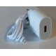 Elba ELB07-USB-25WIOS Beyaz 25W Usb Ev Şarj Kafa+ Usb 1mt Lightning Kablo QC4.0 Hızlı Şarj