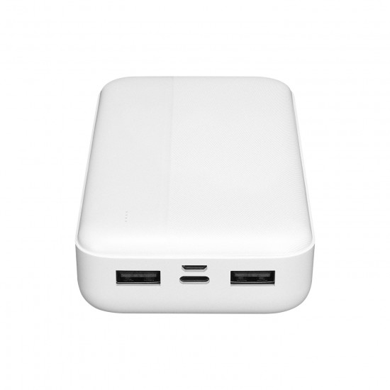 S-link P201 20.000mAh PRM Micro+Type-C+USB Beyaz Taşınabilir Pil Şarj Cihazı Powerbank