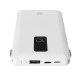 S-link IP-T100C 10000mAh Lightning+Micro+Type C Kablolu Powerbank Beyaz LCDli