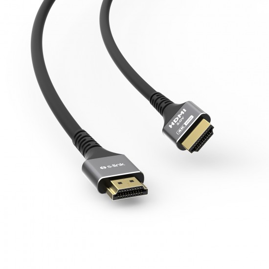 S-link SLX-HD4K015 19+1 HDMI to HDMI 1.5mt Metal v2.0 4K (4096-2160) 60Hz Kablo S-link SLX-HD4K015 19+1 HDMI to HDMI 1.5mt Metal v2.0 4K (4096-2160) 60Hz Kablo