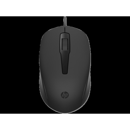 HP 150 240J6AA Siyah Kablolu Optik Kablolu Mouse 1600 DPI Optik Sensörlü