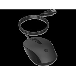 HP 150 240J6AA Siyah Kablolu Optik Kablolu Mouse 1600 DPI Optik Sensörlü