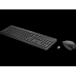 HP 235 1Y4D0AA Siyah Kablosuz Klavye Mouse Seti 2,4 GHz 1600 DPI (2 x AAA (keyboard); 1 x AA Mouse)