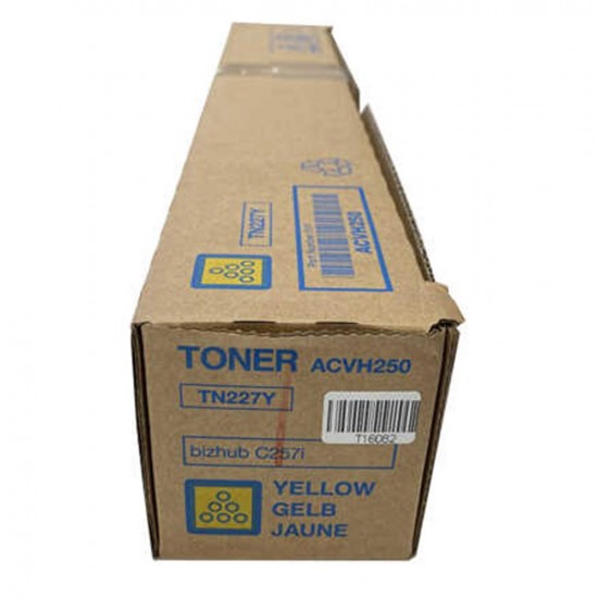 Konica Minolta TN-227Y Yellow Sarı Orjinal Fotokopi Toneri Bizhup C257i 24.000 Sayfa