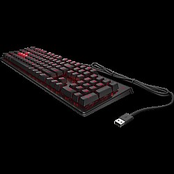 HP 6YW76AA Omen Encoder LED Kablolu Mekanik Oyuncu Klavyesi  RGB (Cherry MX Red)