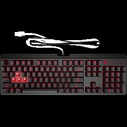 HP 6YW76AA Omen Encoder LED Kablolu Mekanik Oyuncu Klavyesi  RGB (Cherry MX Red)