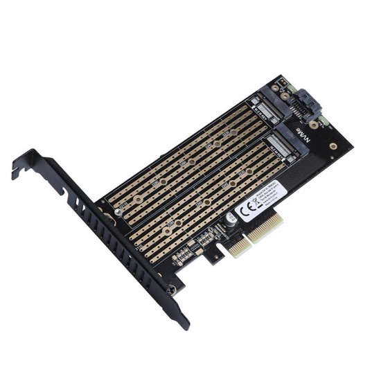 Dark SATA + NVMe M.2 SSD PCI-E Kartı