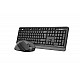 A4 Tech Fg1035 2.4G Gri Q Fn-Mm Klv+Optik Mouse Set