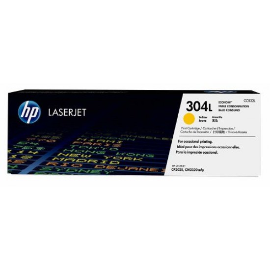 HP 304L Yellow Sarı 1.400 Sayfa Ekonomik Toner CC532L