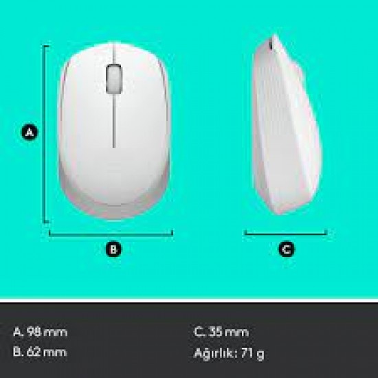 Logitech 910-006867 M171 Kablosuz Beyaz Mouse