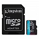 Kingston SDCG3-512GB 512GB microSDXC Canvas Go Plus 170R A2 U3 V30 Card + ADP Hafıza Kartı