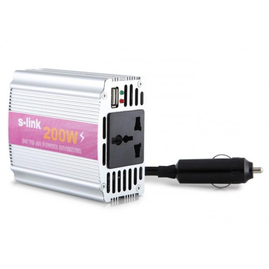 S-link SL-200W 200W Çakmaktan Power Inverter