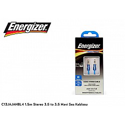 Energizer C13JAJAHBL4 1.5m Stereo 3.5 to 3.5 Mavi Ses Kablosu