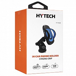 HYTECH HY-XH25 Vantuz + Braketi 360 Derece Siyah-Mavi Telefon Tutucu