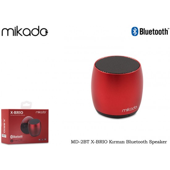 Mikado MD-2BT X-BRIO Kırmızı Bluetooth Speaker