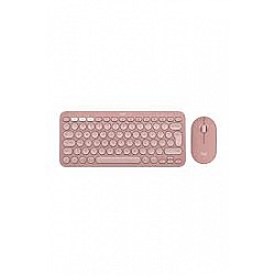 Logitech 920-012247 Pebble 2 Combo Pembe Kablosuz Klavye Mouse Seti