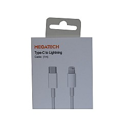 Megatech MT-D3L-T 1mt Usb Type-C to Lightning  Şarj ve Data Kablosu