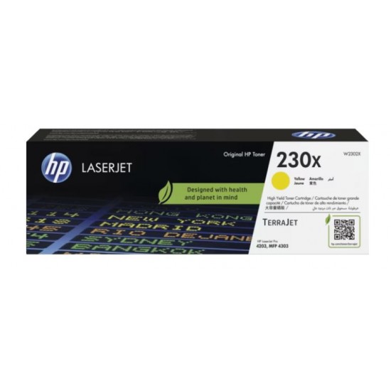 HP 230X Yellow Sarı 5.500 Sayfa Toner W2302X