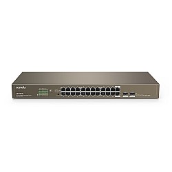 Tenda TEG1024F 24 Port 10-100-1000 Mbps + 2 Port SFP Switch Çelik Kasa Rack Mount