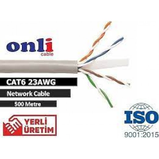 Onli UTP 23 AWG CCA 500 Metre Cat6 Kablo