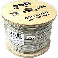 Onli 5001 2+1 1x0,50 mini Coax 2x0,50mm 500 metre CCTV Kamera Kablosu