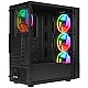 Everest DUSK PEAK 600W Temperli Camlı 4-12cm RGB Fan ATX Mid-T Gaming Oyuncu Kasası