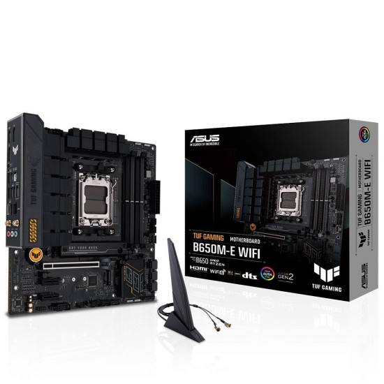 ASUS Tuf Gaming B650M-E WiFi 6400MHz (OC) DDR5 Soket AM5 M.2 HDMI Mini DP mATX Anakart ASUS Tuf Gaming B650M-E WiFi 6400MHz (OC) DDR5 Soket AM5 M.2 HDMI Mini DP mATX Anakart