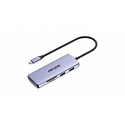 Hiksemi HS-HUB-DS8 Type-C To HDMI+USB3-3+USB2+SD-TF+PD Çoklayıcı