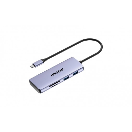 Hiksemi HS-HUB-DS8 Type-C To HDMI+USB3-3+USB2+SD-TF+PD Çoklayıcı