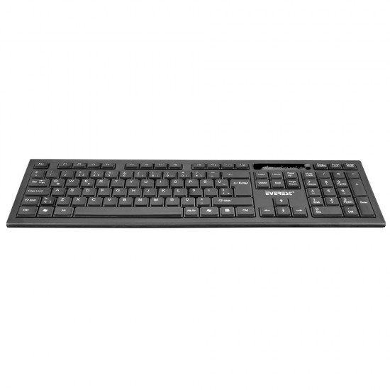 Everest KB-951U Siyah USB Bilek Destekli Q Standart Ofis Klavye