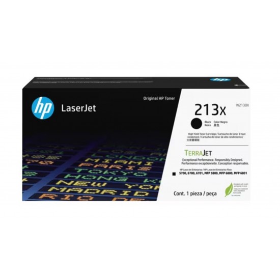Hp 213X Black Siyah 9.000 Sayfa Toner W2130X Hp 213X Black Siyah 9.000 Sayfa Toner W2130X