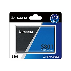 Ridata 512Gb Sata III (6Gb-s) S801 Read Up 520MB-s SSD Harddisk